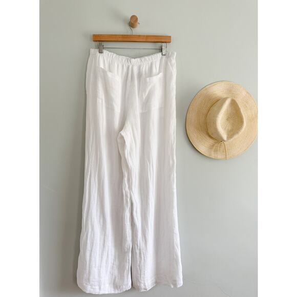 J. Crew | NWT | Tall Stratus pant in linen in White | Sz TM - Picture 6 of 10